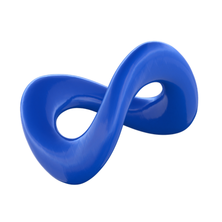 Blue infinity symbol