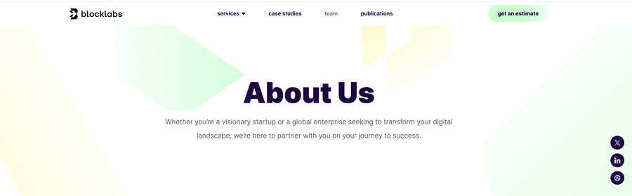 Blocklaba website screenshot
