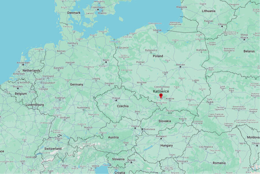 Google Map of Katowice