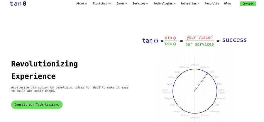 Tan0 website screenshot