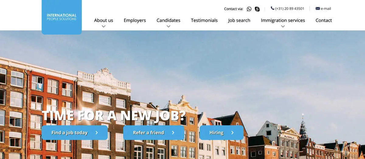 IPS website screenshot