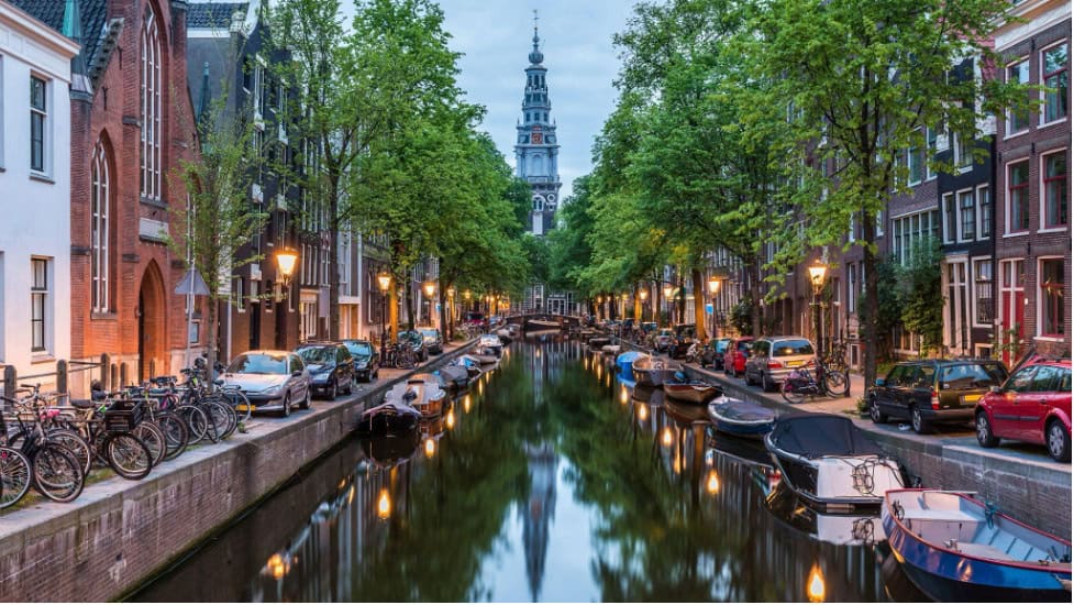 Amsterdam view canals