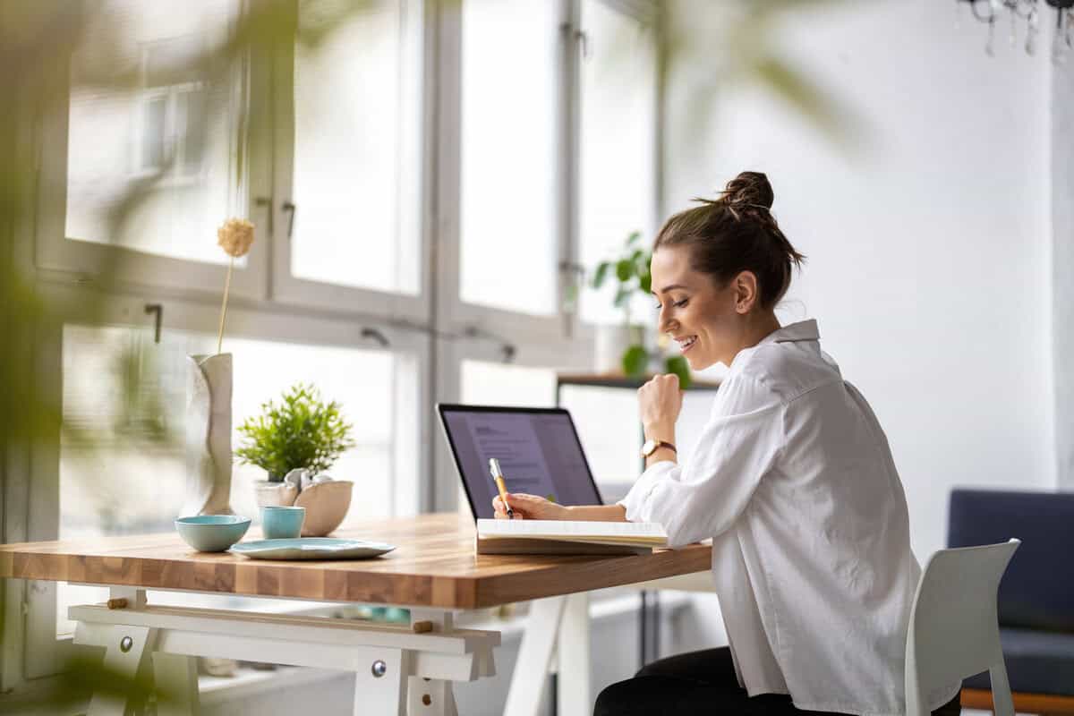 Woman working in the office