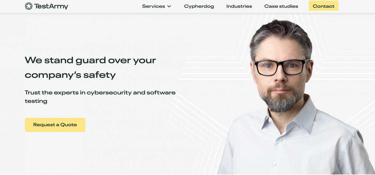 TestArmy website screenshot