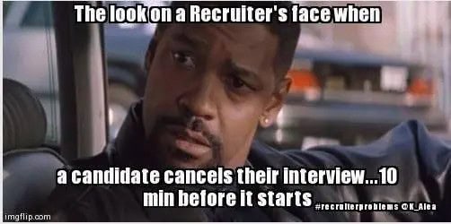 Recruiters face meme