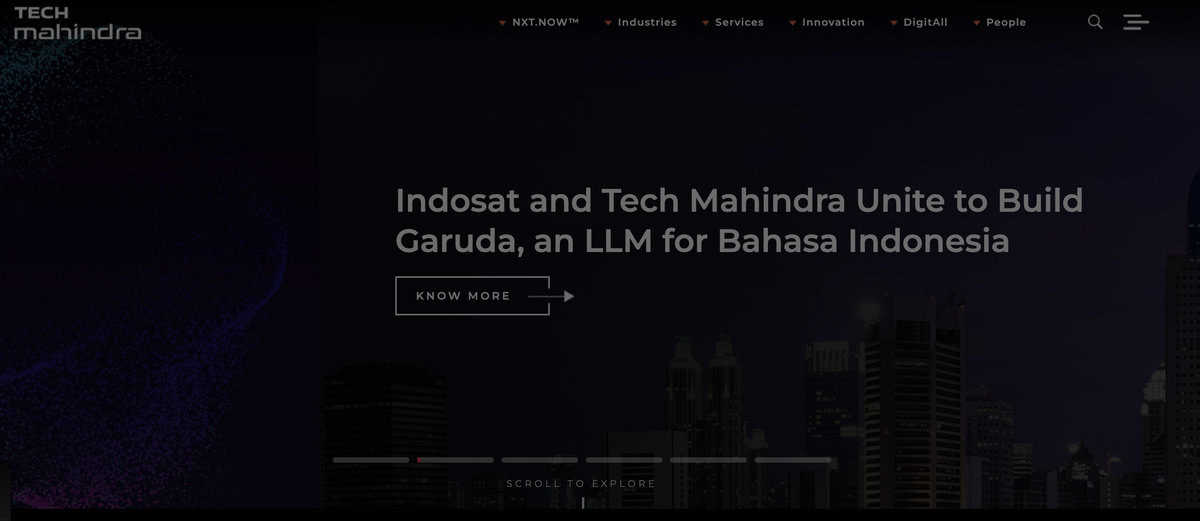Tech Mahindra website
