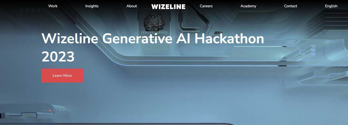 Wizeline homepage screenshot