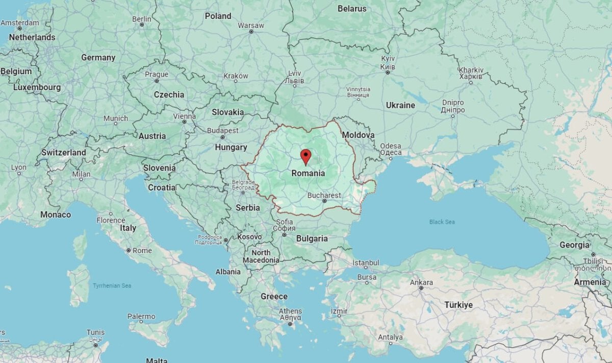 Romania google maps