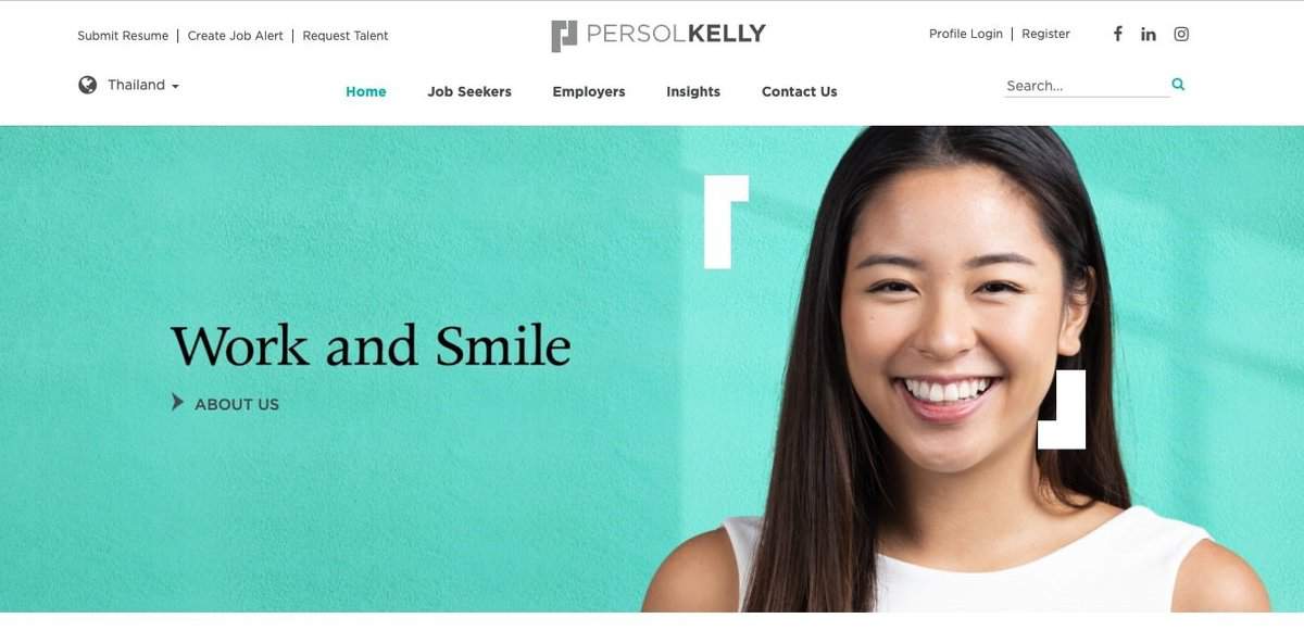Kelly Services website