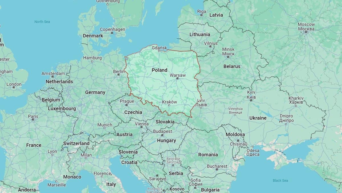 Poland's map