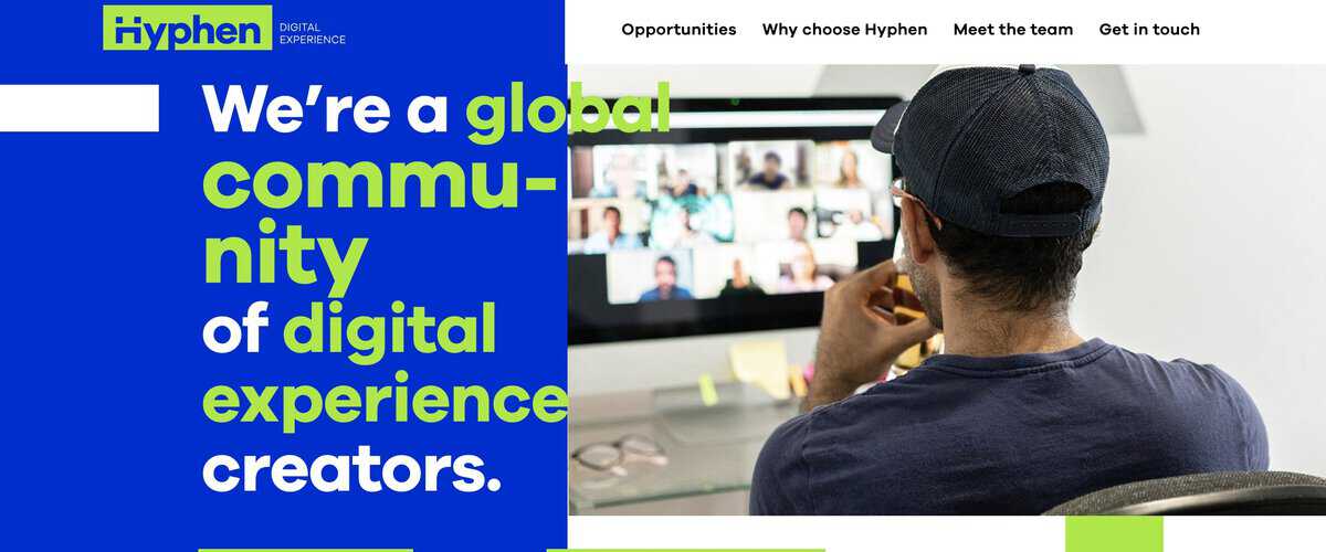 Hyphen Digital Experience website screenshot