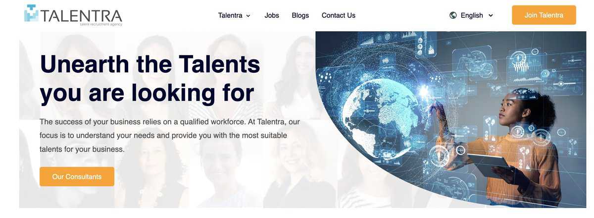 Talentra website