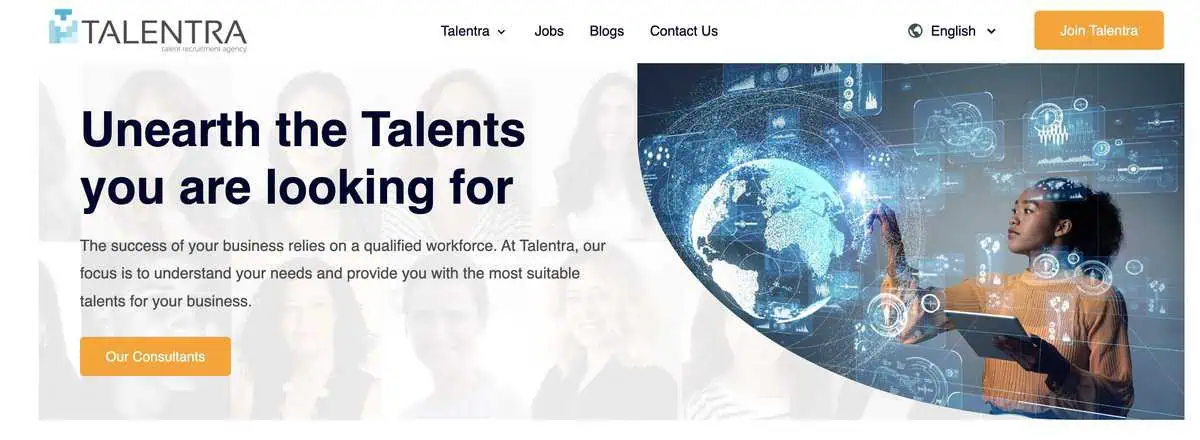 Talentra website