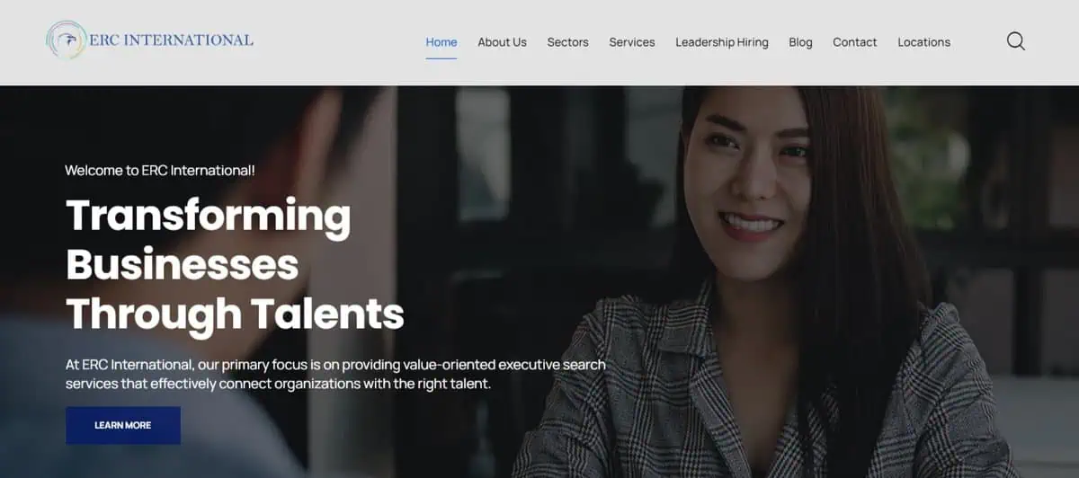 ERC International website