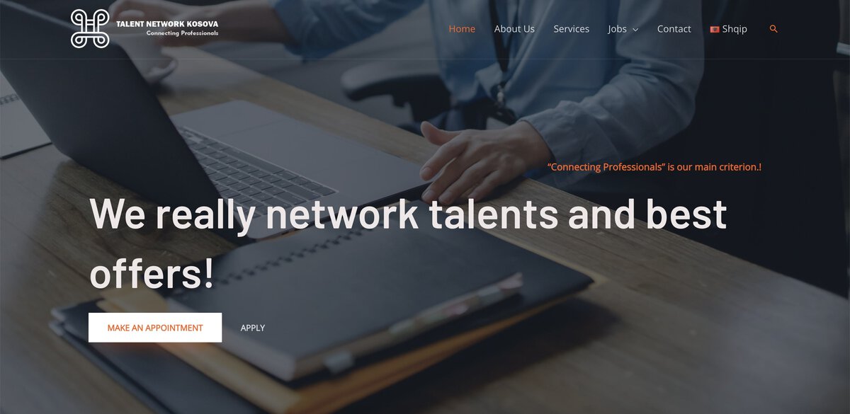 Talent Network website