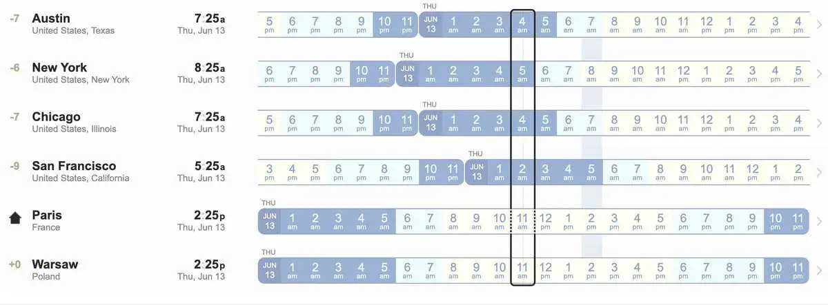 time zone image