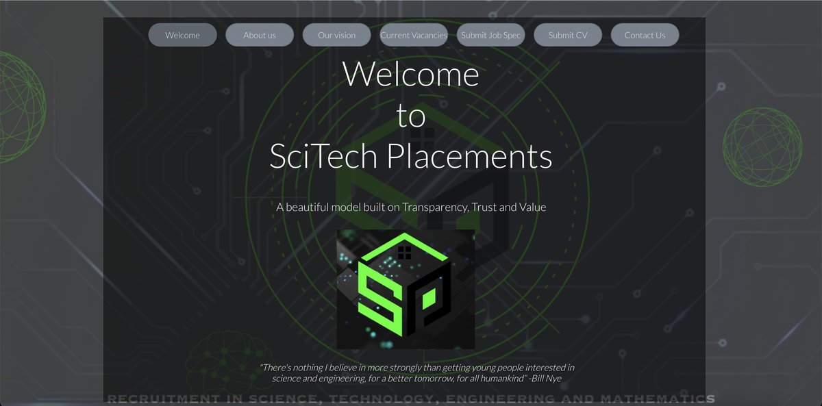 SciTech website screenshot