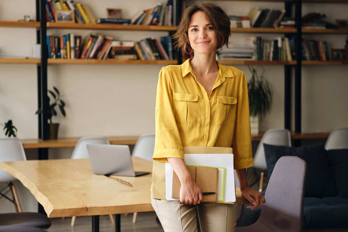 female entrepreneur in modern office