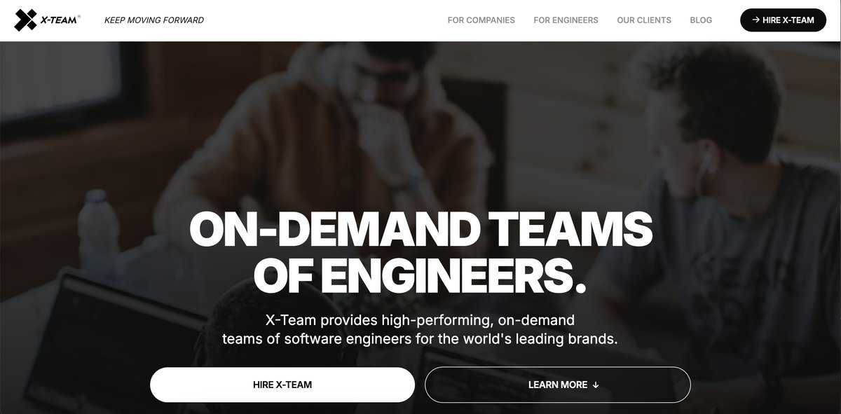 X-Team website