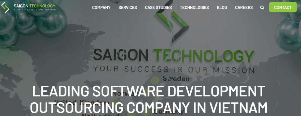 Saigon Technology website screenshot