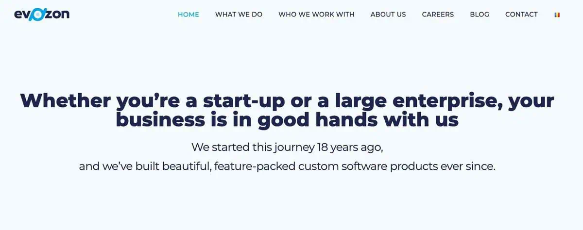 Evozon webpage