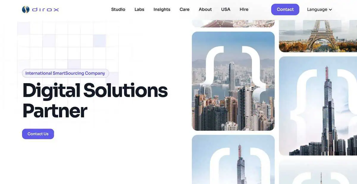 Dirox Website Screenshot