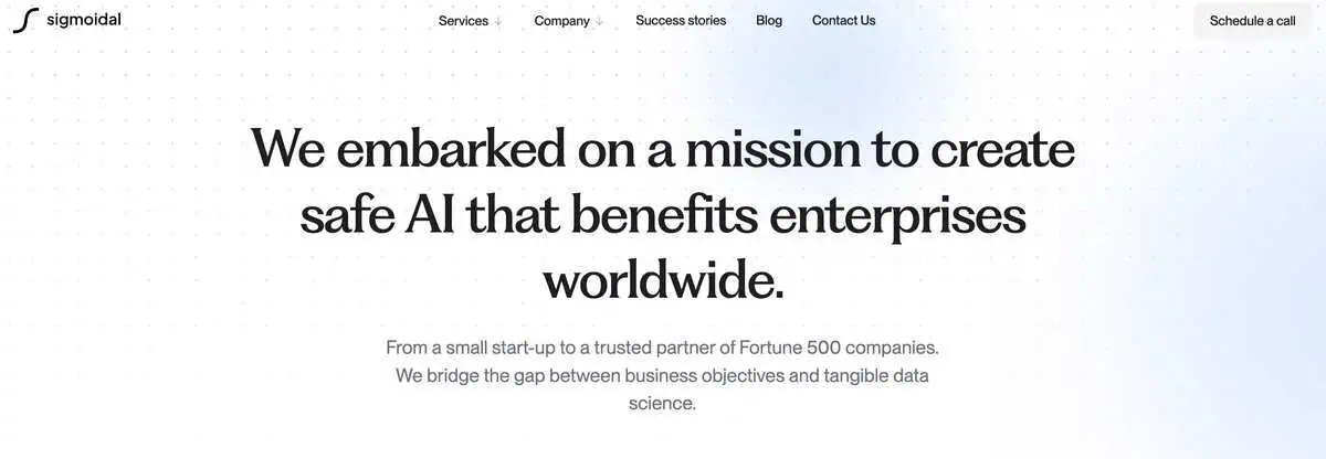 Sigmoidal Website Screenshot