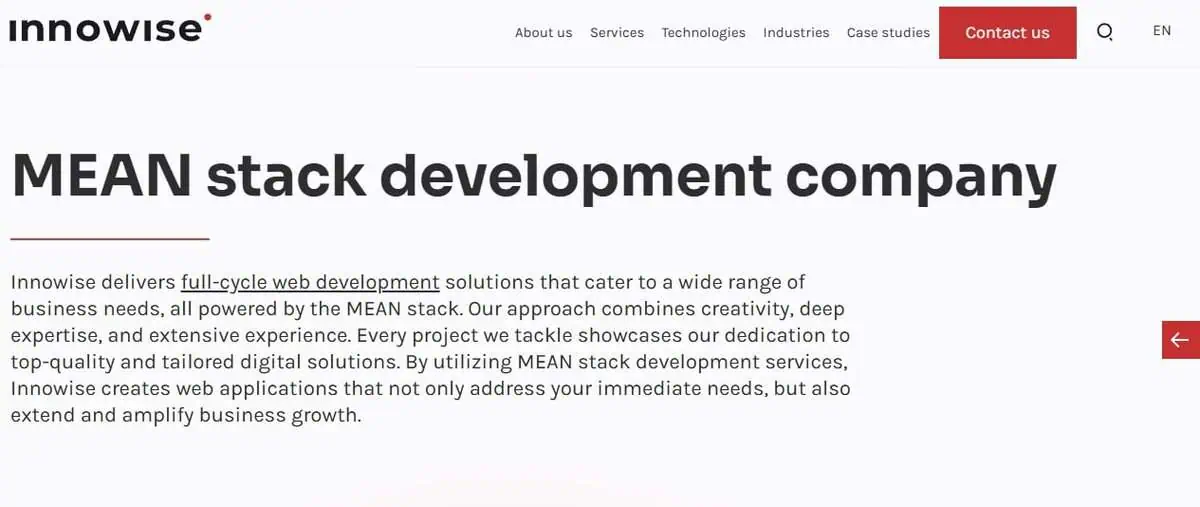 Innowise Webpage