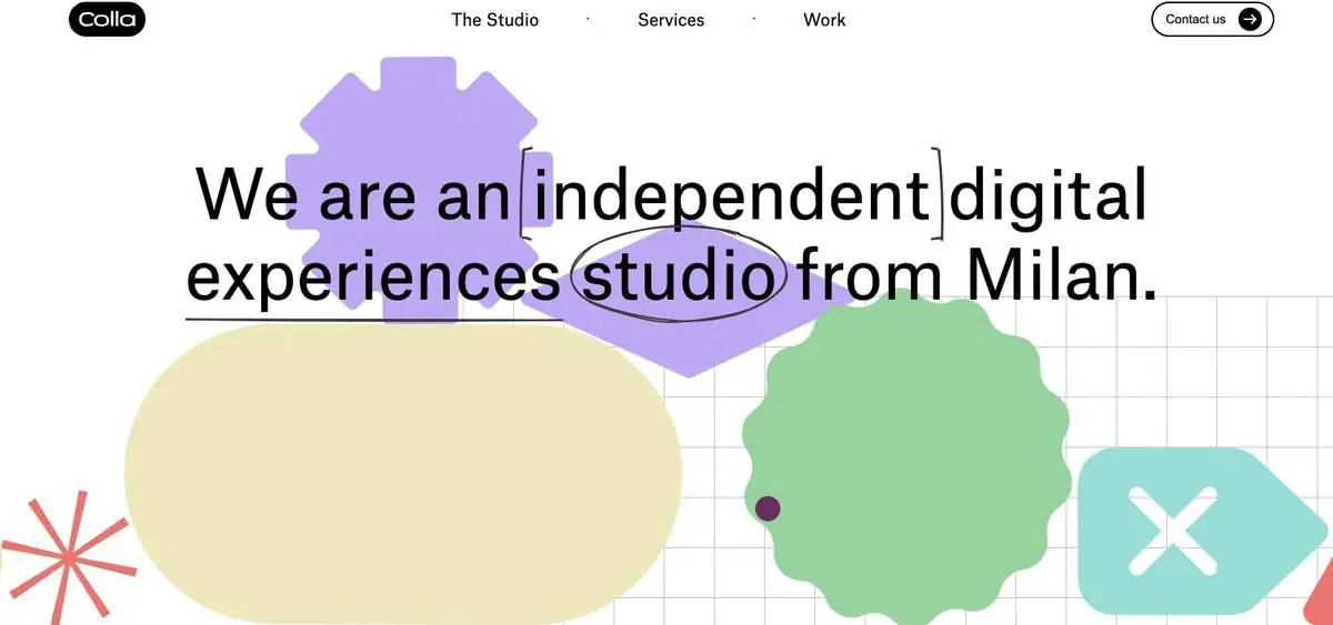 Colla Studio Website Screenshot
