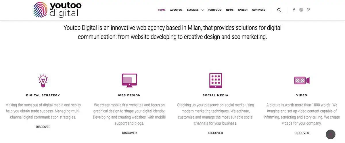 Youtoo Digital Website Screenshot