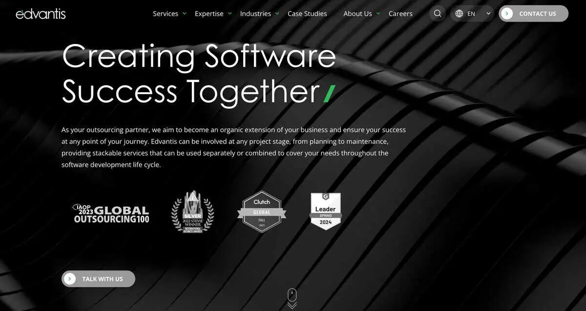 edvantis webpage