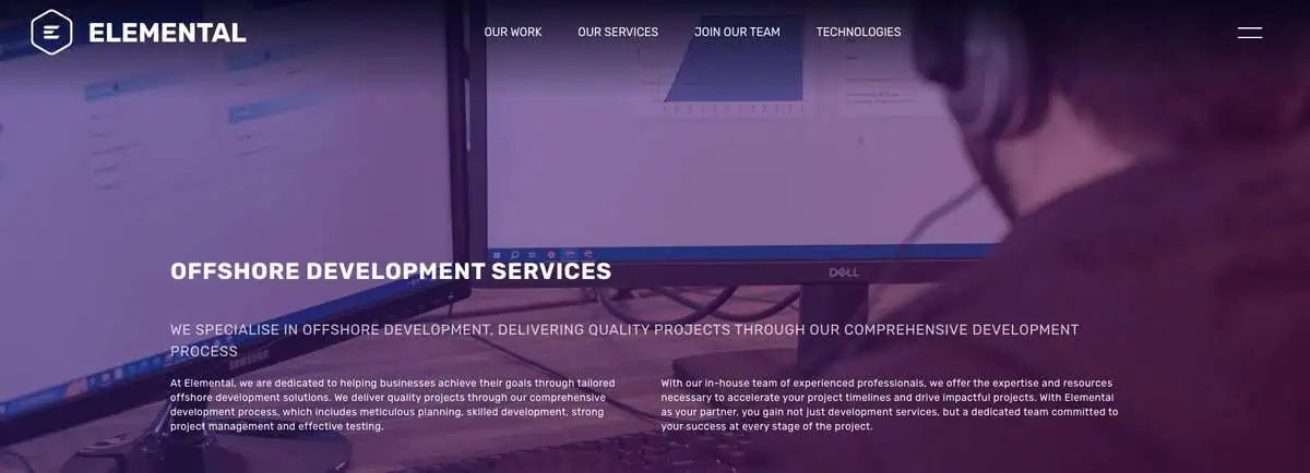 elemental webpage
