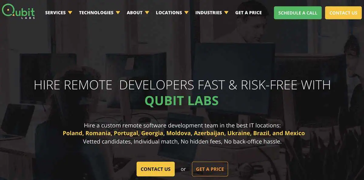 Qubit webpage