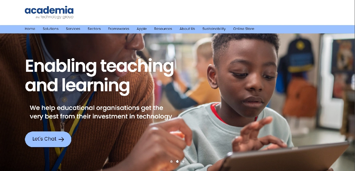Academia LTD webpage