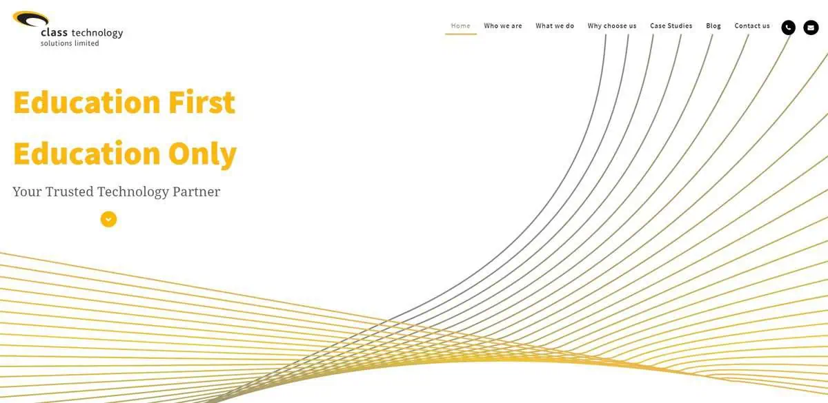 Class Technology Solutions webpage