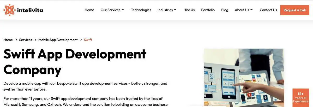 Intelivita webpage