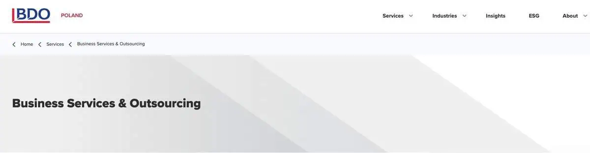 BDO webpage