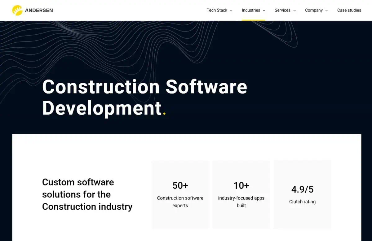 Andersen Inc. Webpage