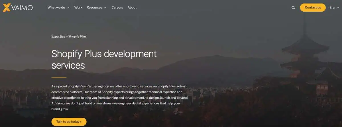Vaimo webpage