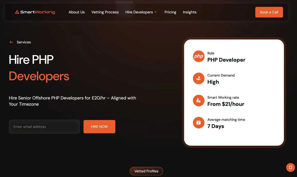 SmartWorking website