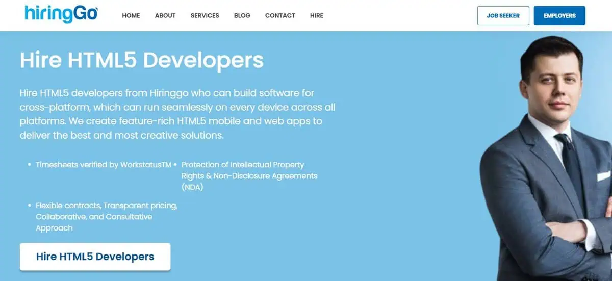 HiringGo website