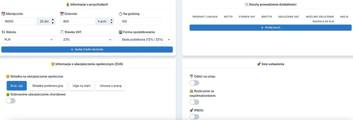 KalkulatorB2B calculator