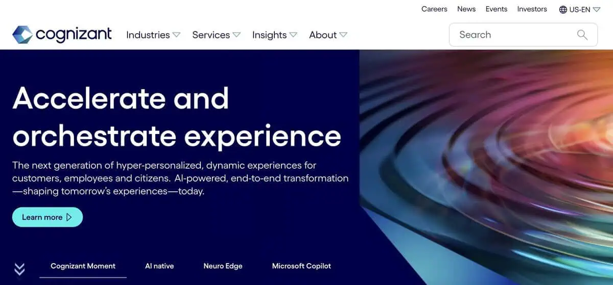 cognizant Webpage