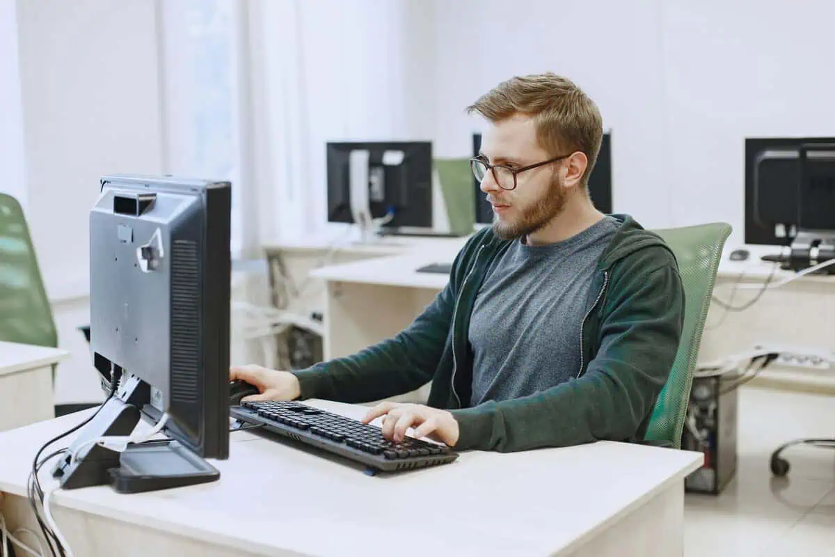 Machine Learning Scientist working on computer