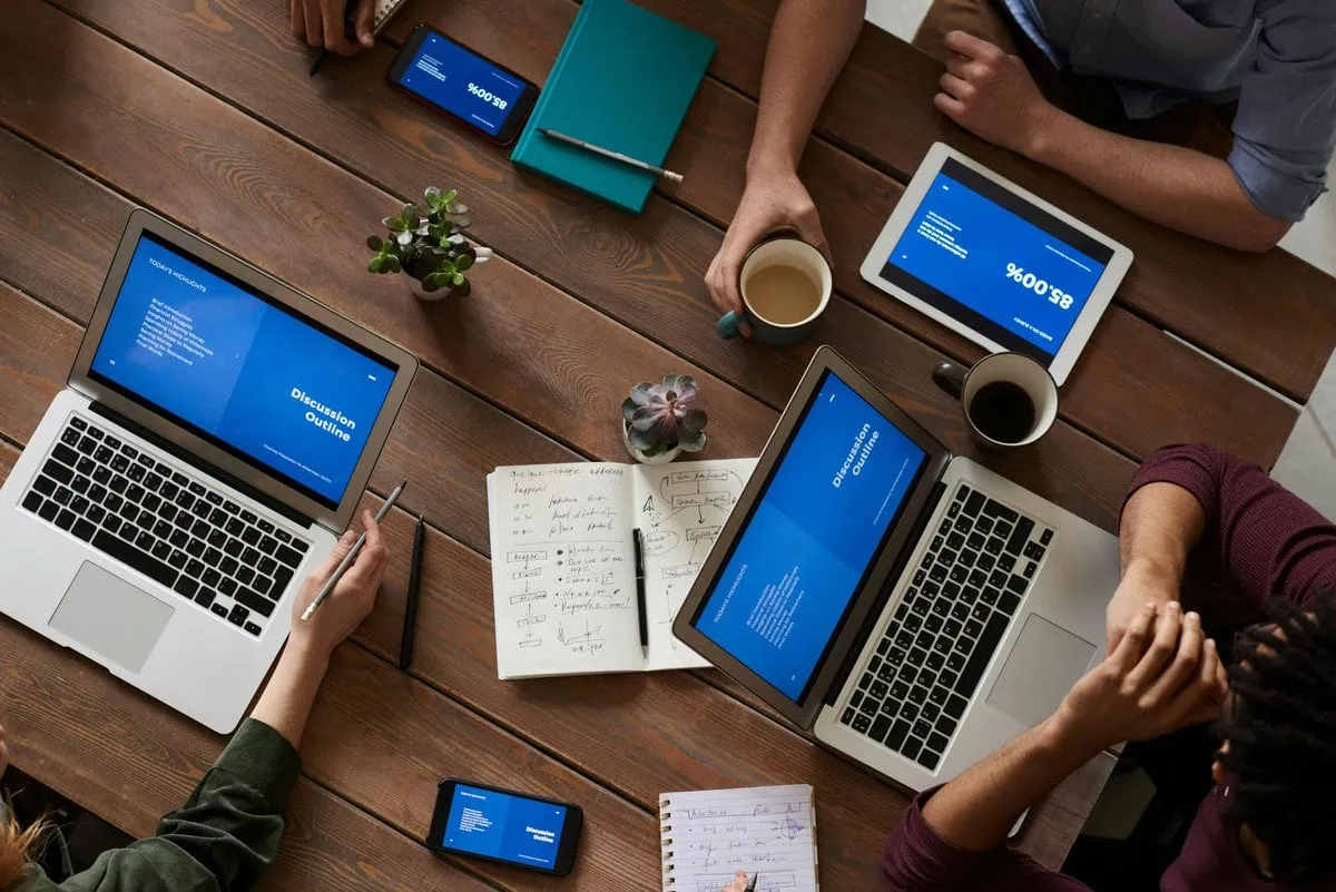 Meeting in the office