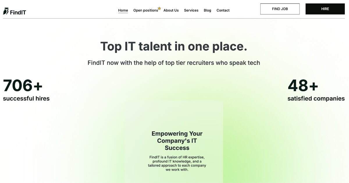 Findit Webpage testimonial