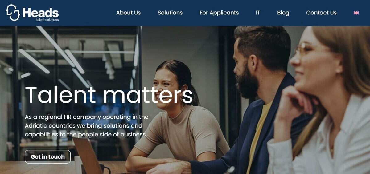 Heads Webpage testimonial