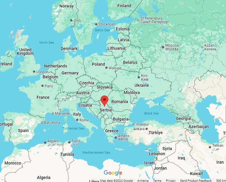 Serbia map testimonial