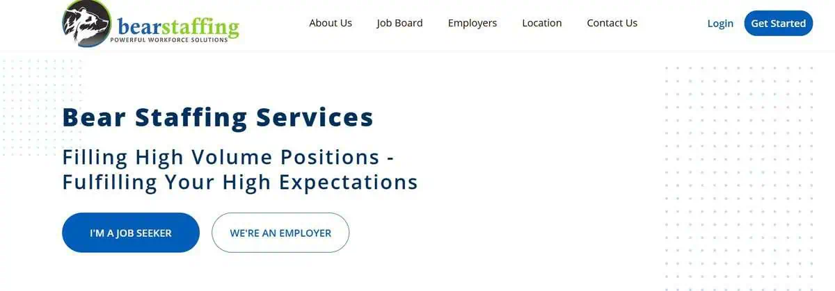 Bear Staffing Webpage