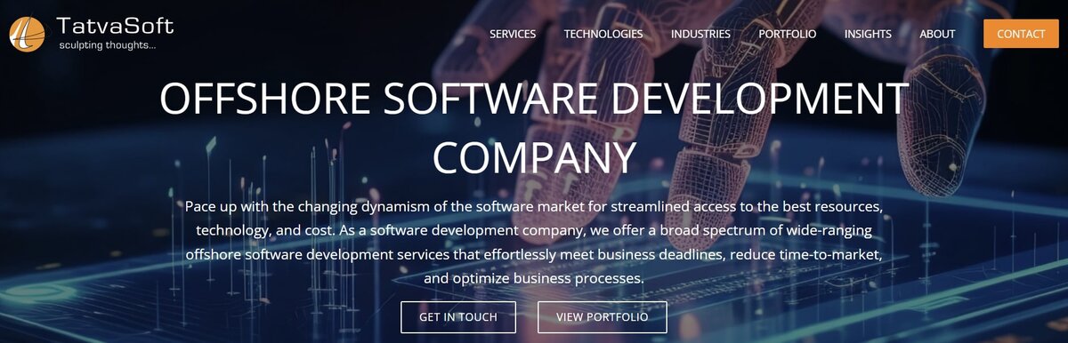 TatvaSoft website screenshot testimonial